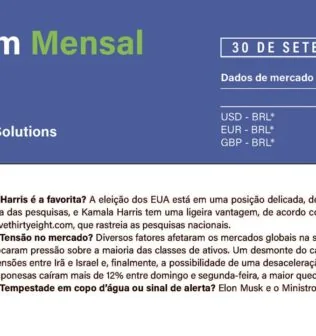 Boletim Mensal de Câmbio - Setembro 2024